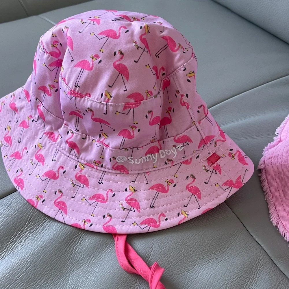 Baby Girls Pink Sun Hats